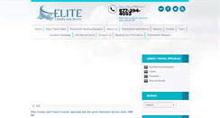 Desktop Screenshot of elitecruisestravel.com