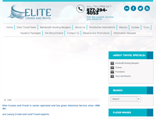 Tablet Screenshot of elitecruisestravel.com